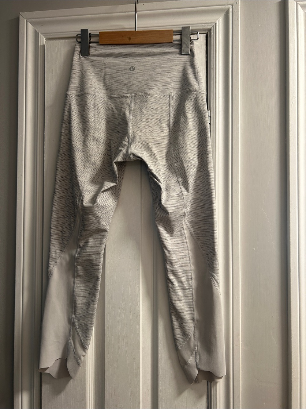 lululemon athletica Heathered Light Gray Leggings